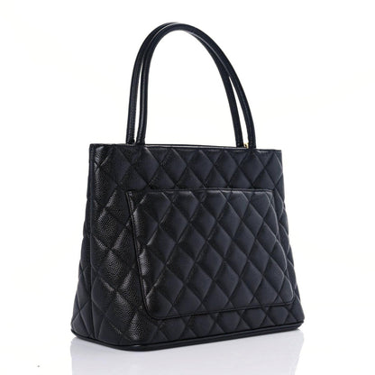 Chanel Caviar Quilted Medallion Tote Black 3 of 14