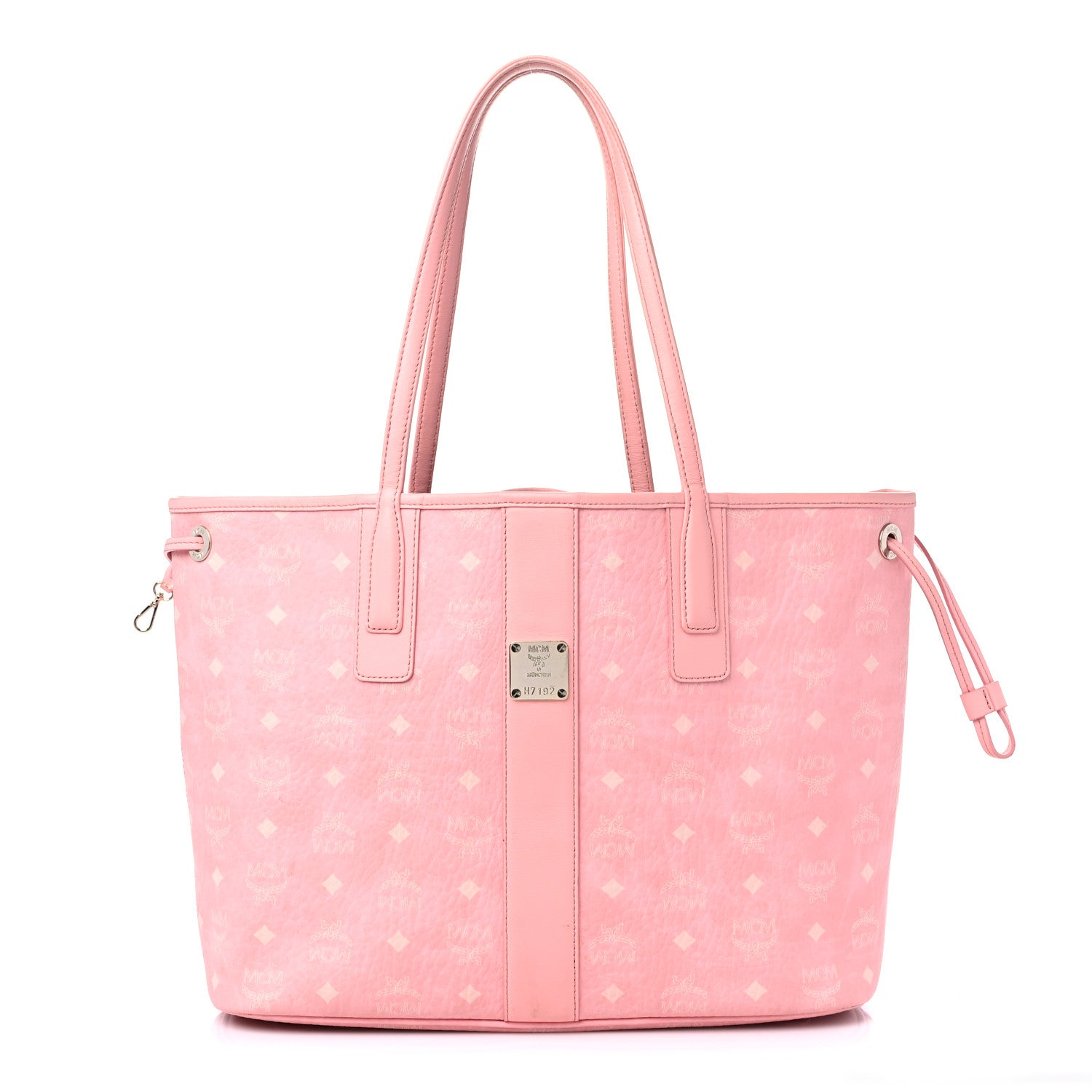 MCM Visetos Medium Liz Reversible Shopper Tote Blossom Pink 2 of 17