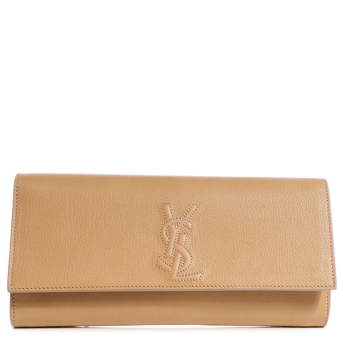 Goatskin Small Belle de Jour Clutch Beige