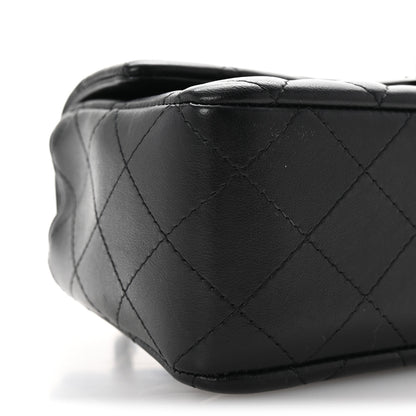 Chanel Lambskin Quilted Mini Rectangular Flap Black 9 of 10