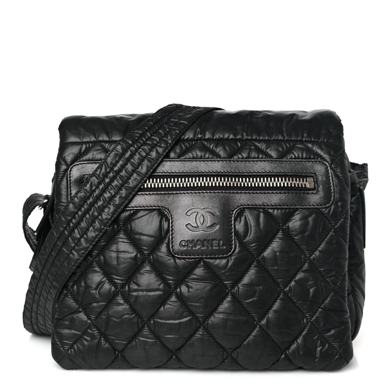 Chanel Nylon Small Coco Cocoon Messenger Bag Black 1 of 9