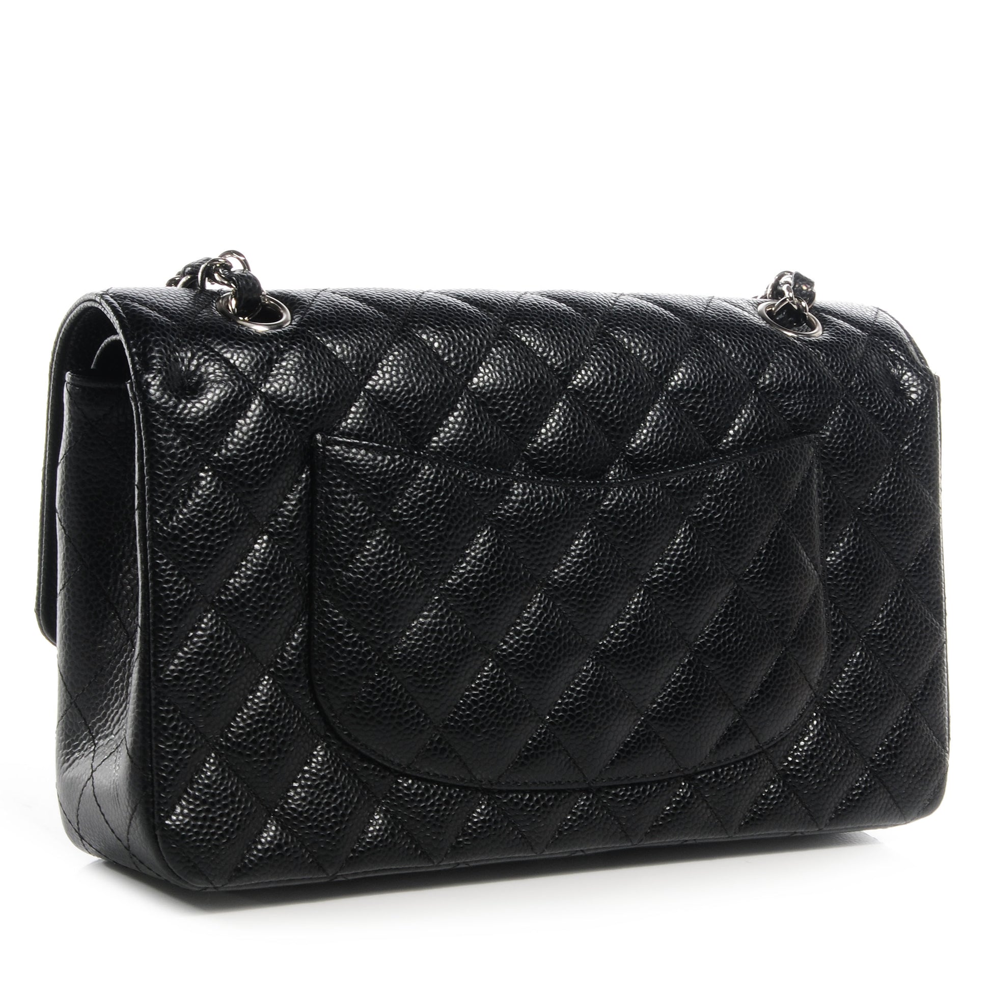 Chanel Caviar Quilted Medium Double Flap Black 3 of 9