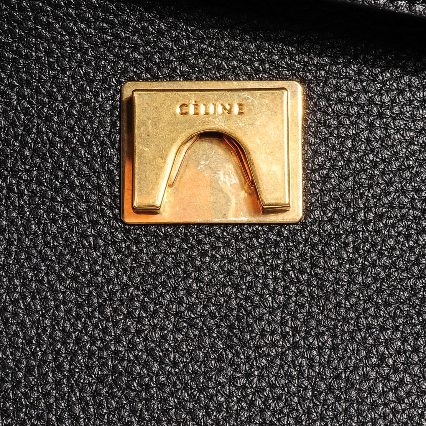Drummed Calfskin Small Belt Bag Black