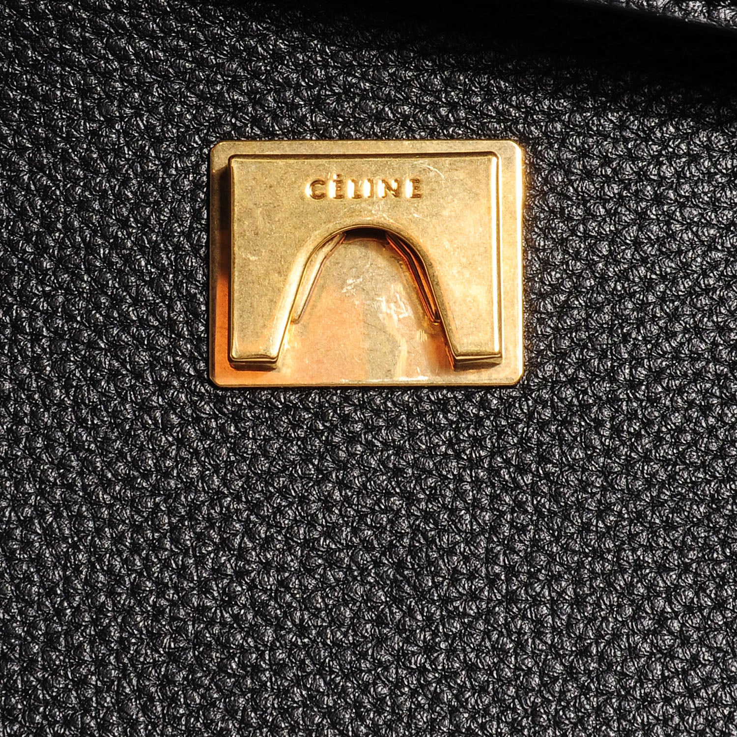 Celine Drummed Calfskin Small Belt Bag Black 8 of 10