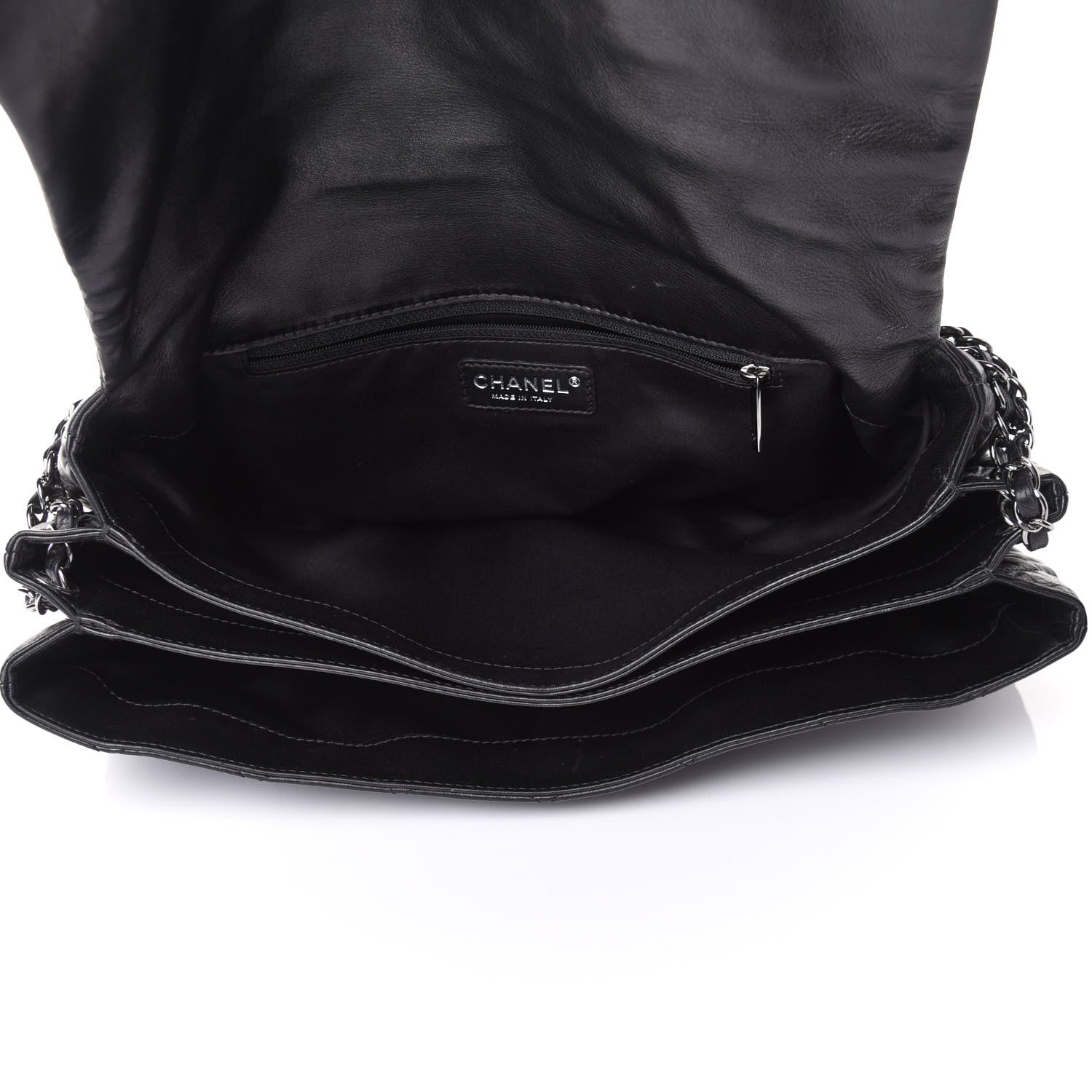 Chanel Lambskin Quilted Maxi Chanel 3 Flap Black 4 of 9