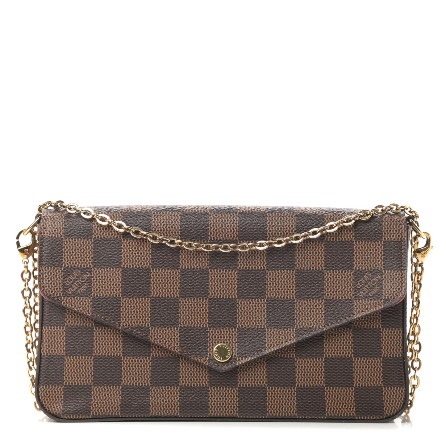 Damier Ebene Pochette Felicie Chain Wallet