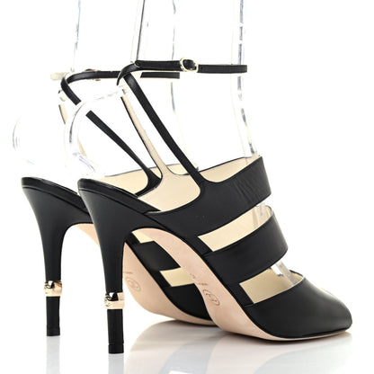 Chanel Lambskin CC Strappy Sandal 40 Black 3 of 4