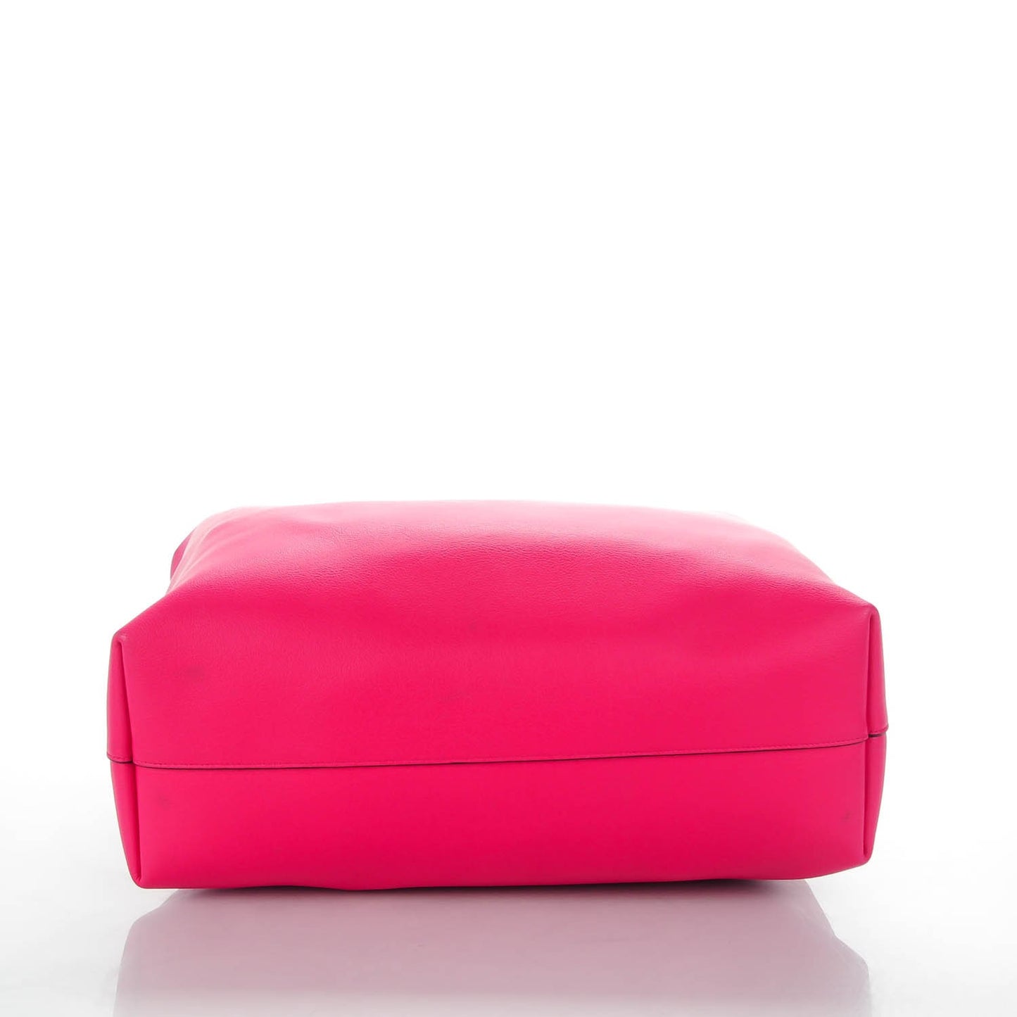 Calfskin Large Shopping Tote Fuchsia