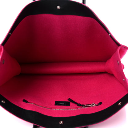 Saint Laurent Wool Rive Gauche Tote Fuchsia 5 of 10