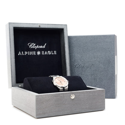 Chopard Stainless Steel 41mm Alpine Eagle Automatic Watch Monte Rosa Pink 5 of 5