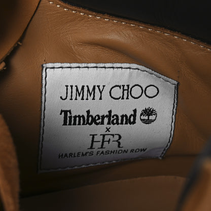 Jimmy Choo X TIMBERLAND Nubuck Graffiti Womens Ankle Boots 9.5 Wheat Gold 10 of 11