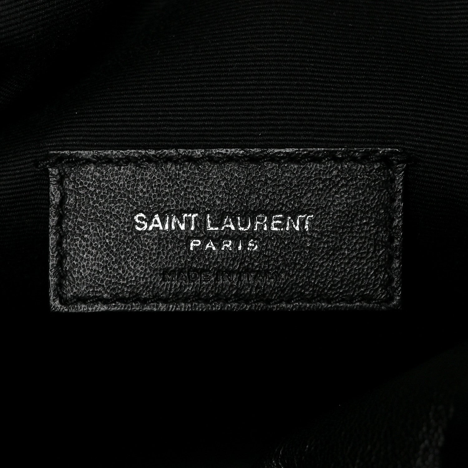 Saint Laurent Linen Canvas Teddy Shopping Bag Black 9 of 16