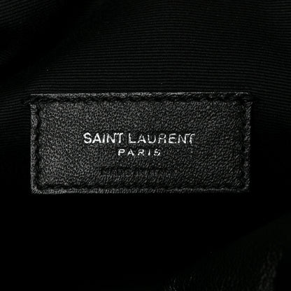 Saint Laurent Linen Canvas Teddy Shopping Bag Black 9 of 16