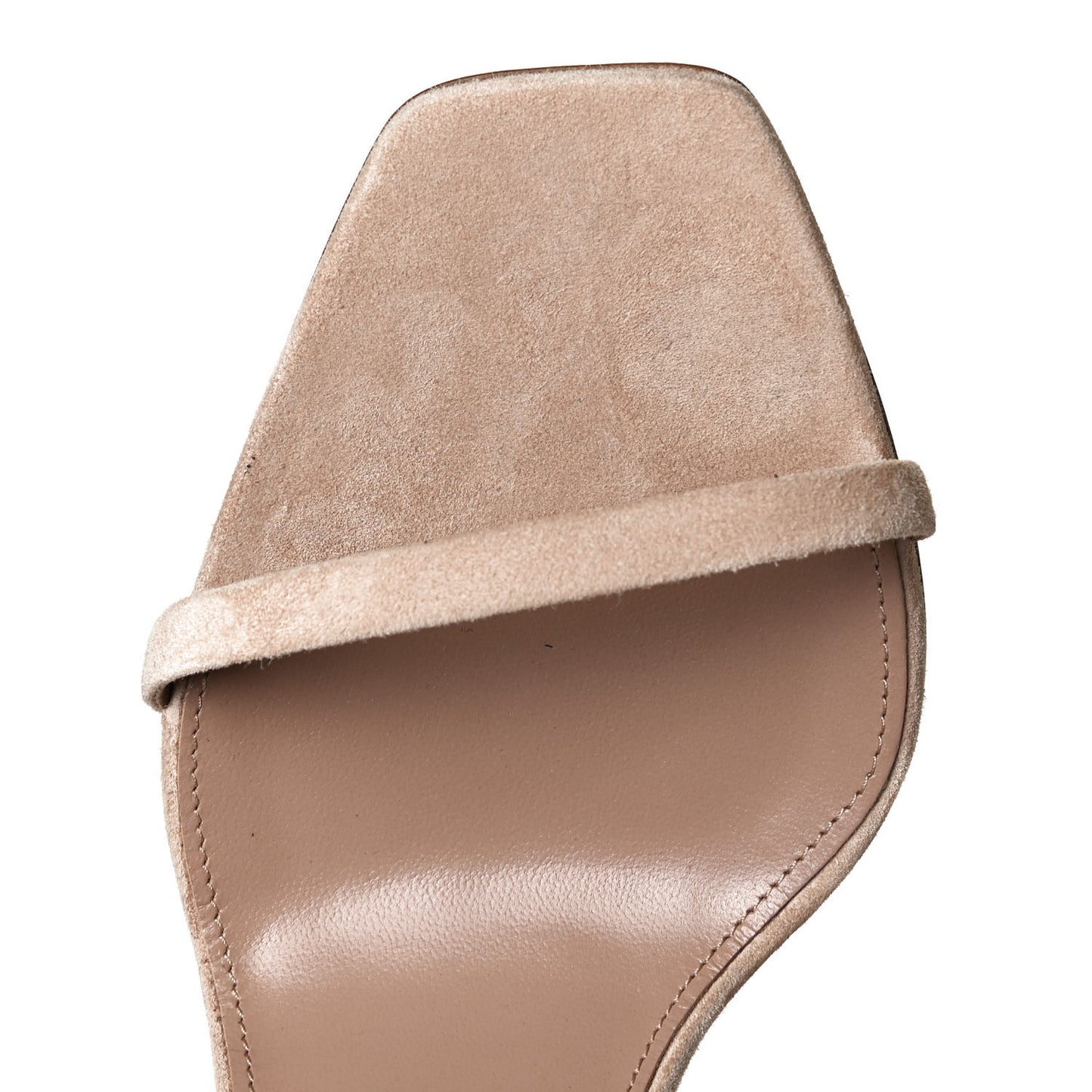 Suede Calfskin Opyum 110 Sandals 38.5 Cachemere Pale Gold