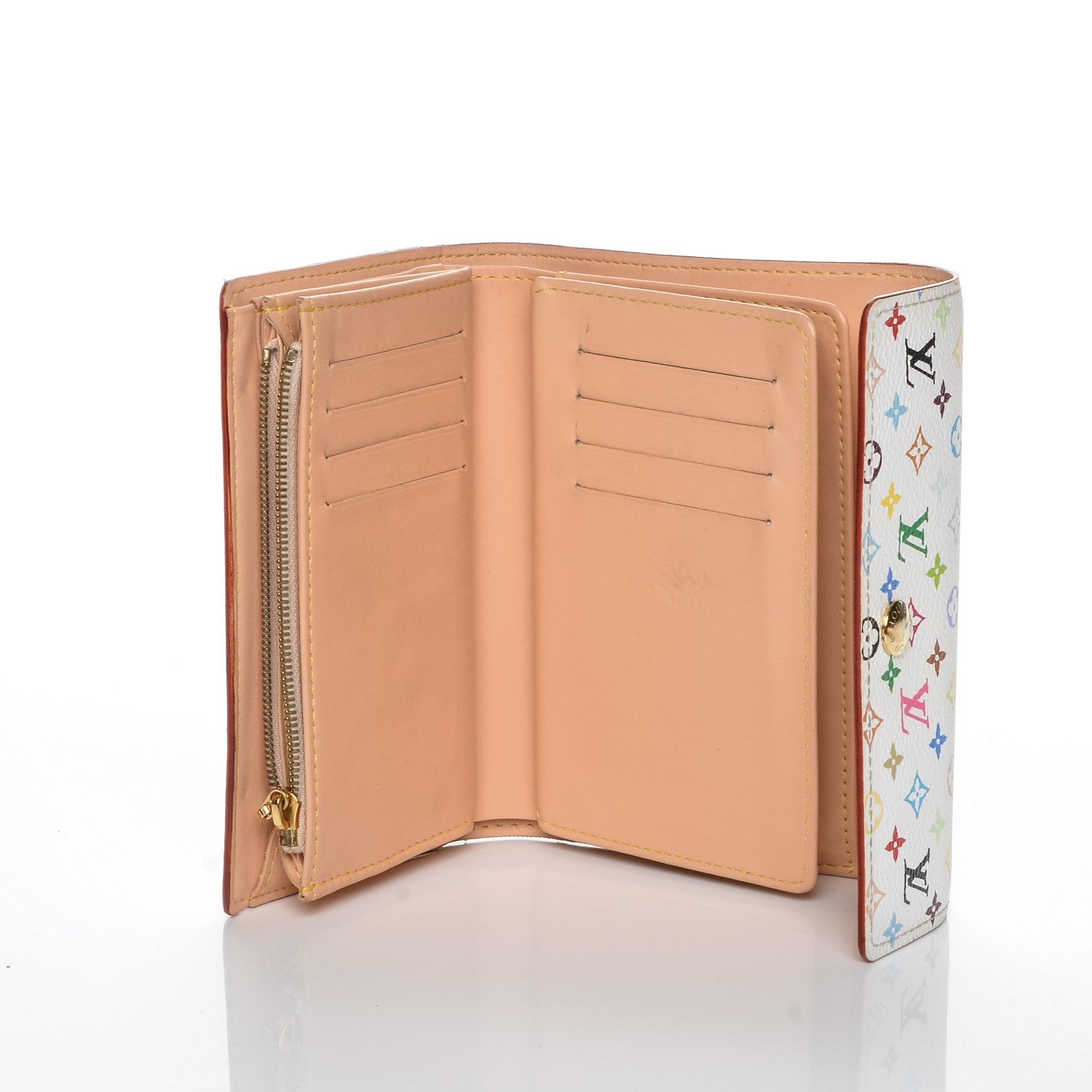 Louis Vuitton Monogram Multicolor Alexandra Wallet White 5 of 6
