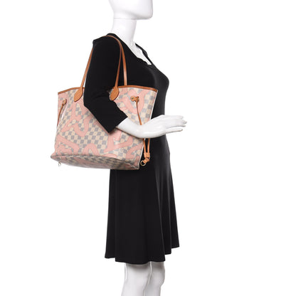 Louis Vuitton Damier Azur Tahitienne Neverfull MM 2 of 13
