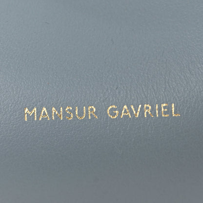 Mansur Gavriel Calfskin Mini Lady Bag Grey Blue 6 of 13