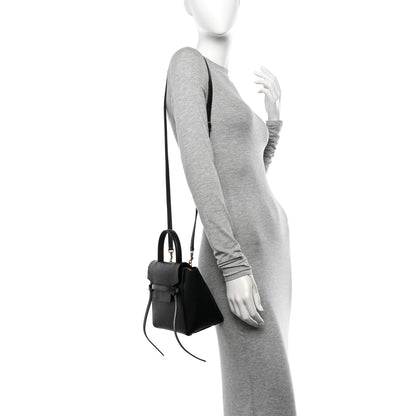 Celine Grained Calfskin Nano Belt Bag Black 2 of 10