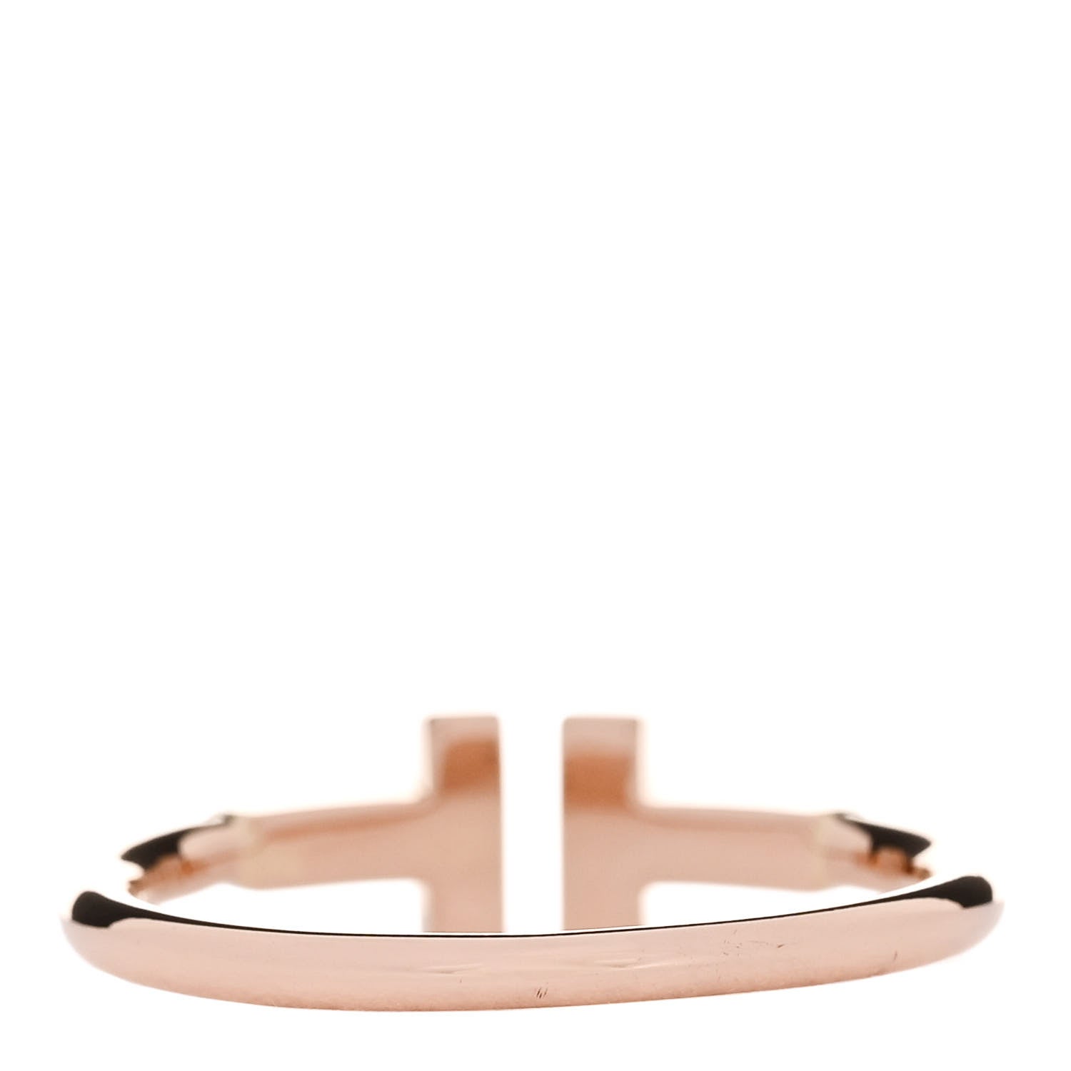 Tiffany 18K Rose Gold T Wire Ring 54 7 3 of 5