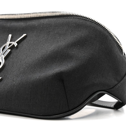 Saint Laurent Canvas Monogram Belt Bag Black 9 of 11