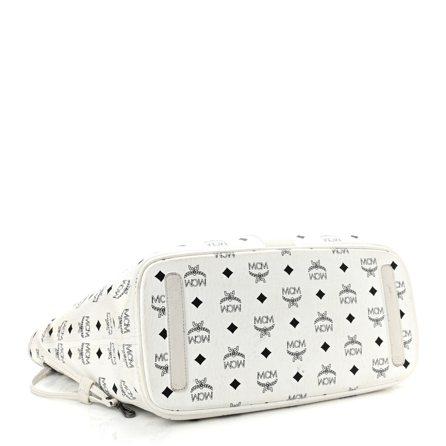 Visetos Medium Liz Reversible Shopper Tote White