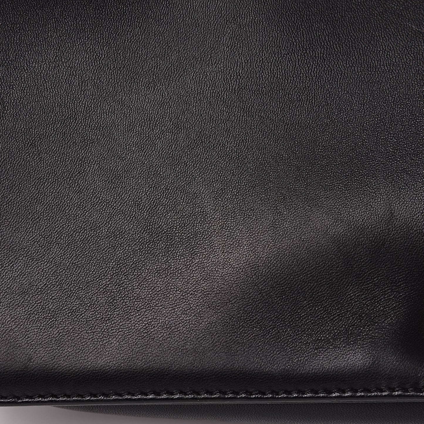 Lambskin Quilted Large Boy Flap Black
