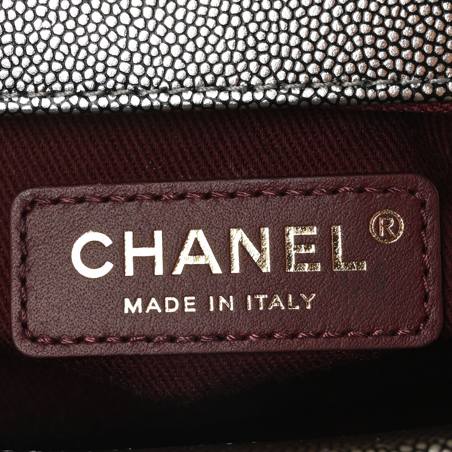 Chanel Metallic Caviar Quilted Mini Coco Handle Flap Silver 6 of 10