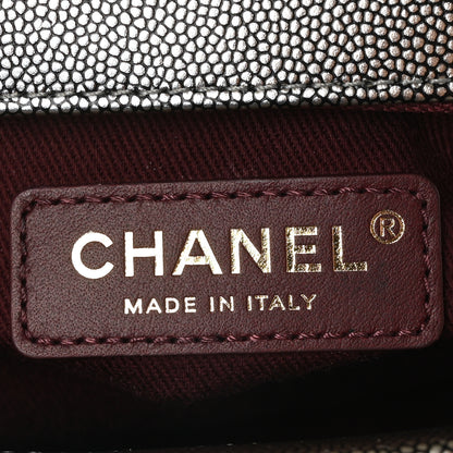 Chanel Metallic Caviar Quilted Mini Coco Handle Flap Silver 6 of 10