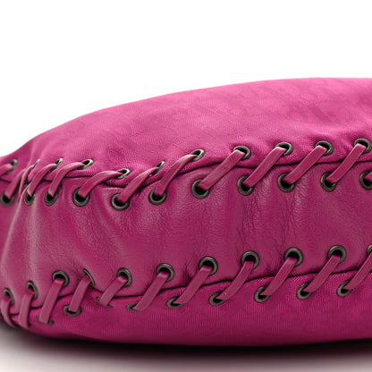 Christian Dior Monogram Ethnic Hobo Pink 9 of 12