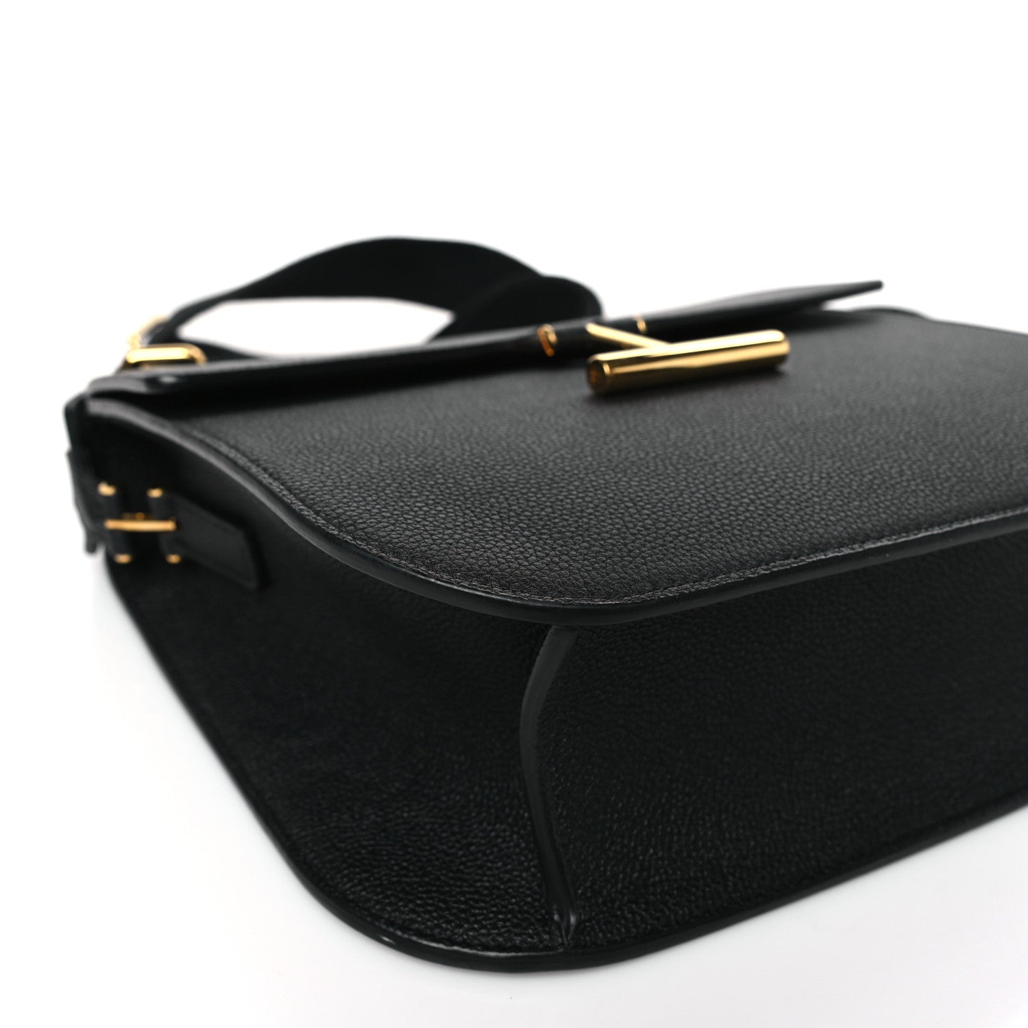 Tom Ford Calfskin Small T Clasp Tara Crossbody Bag Black 7 of 8