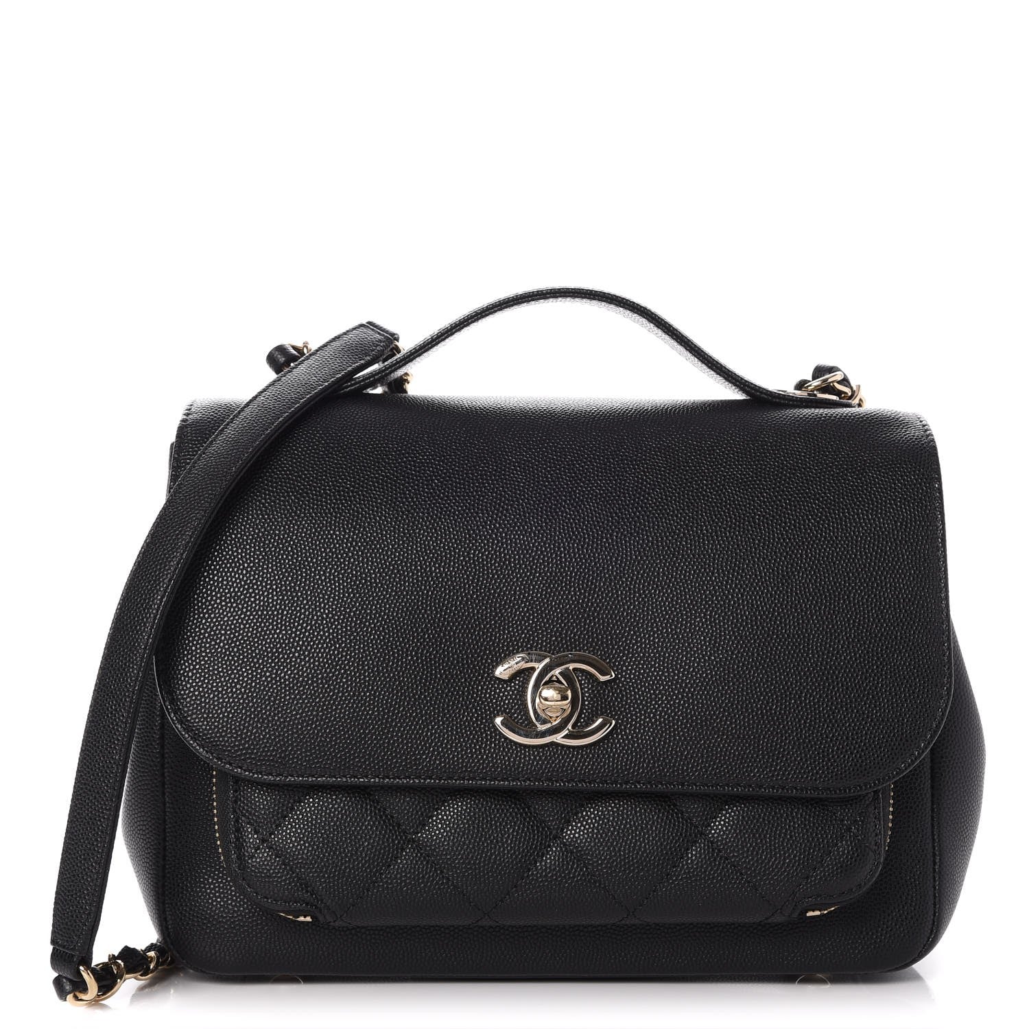 Chanel Caviar Quilted Small Business Affinity Flap Black 1 of 7
