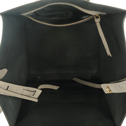 Celine Crocodile Embossed Nubuck Medium Phantom Luggage Grey 5 of 9