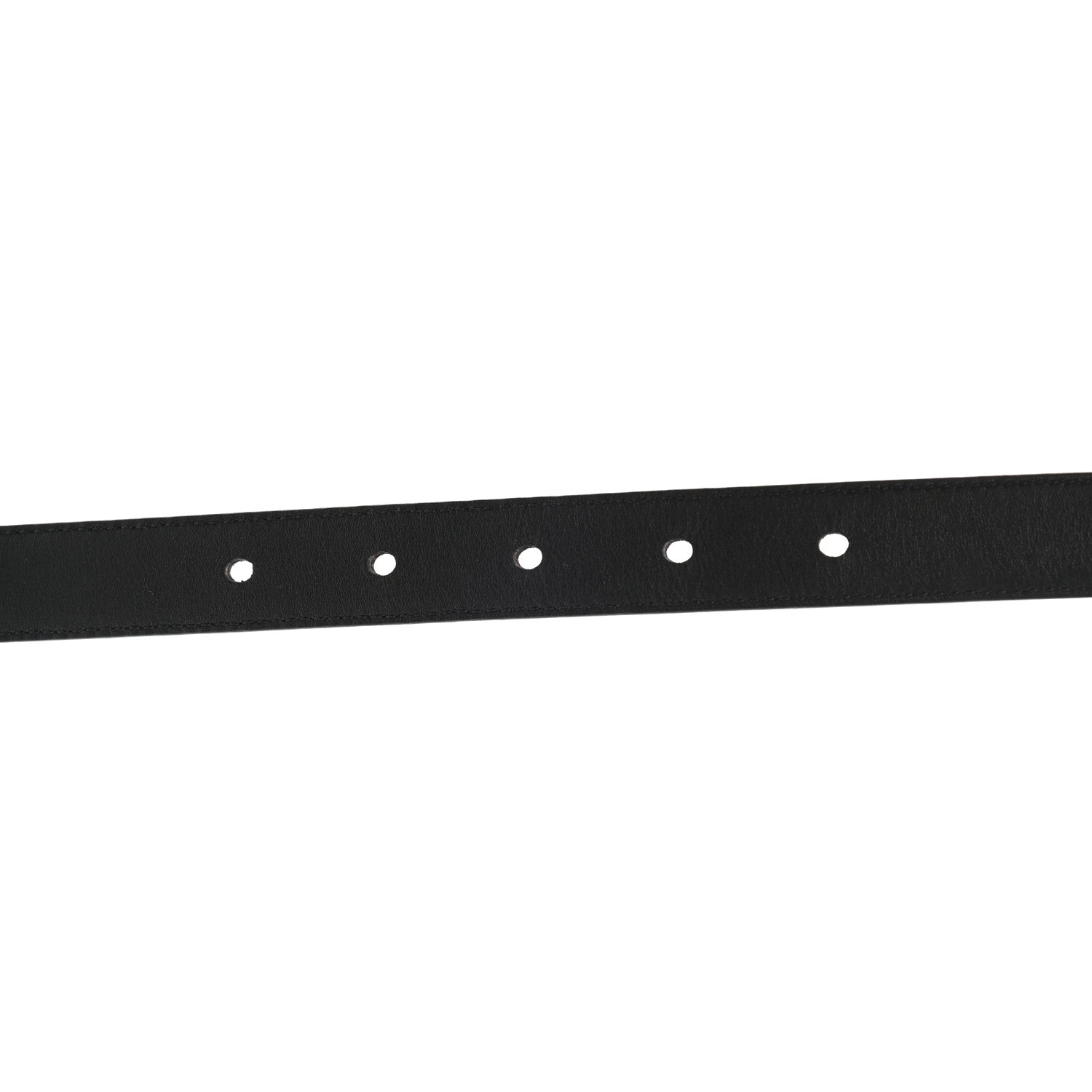 Saint Laurent Smooth Calfskin Monogram Narrow Square Buckle Belt 90 36 Black 5 of 6