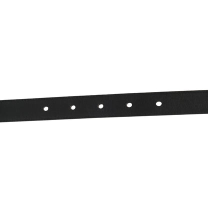 Saint Laurent Smooth Calfskin Monogram Narrow Square Buckle Belt 90 36 Black 5 of 6