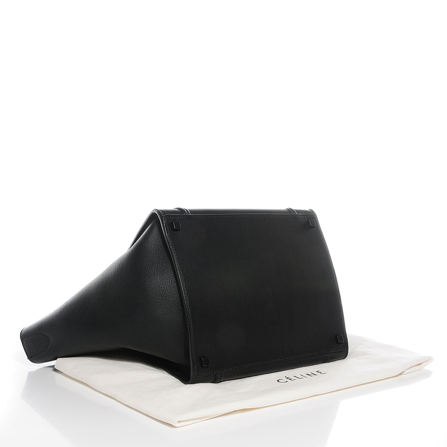 Supple Calfskin Medium Phantom Luggage Black