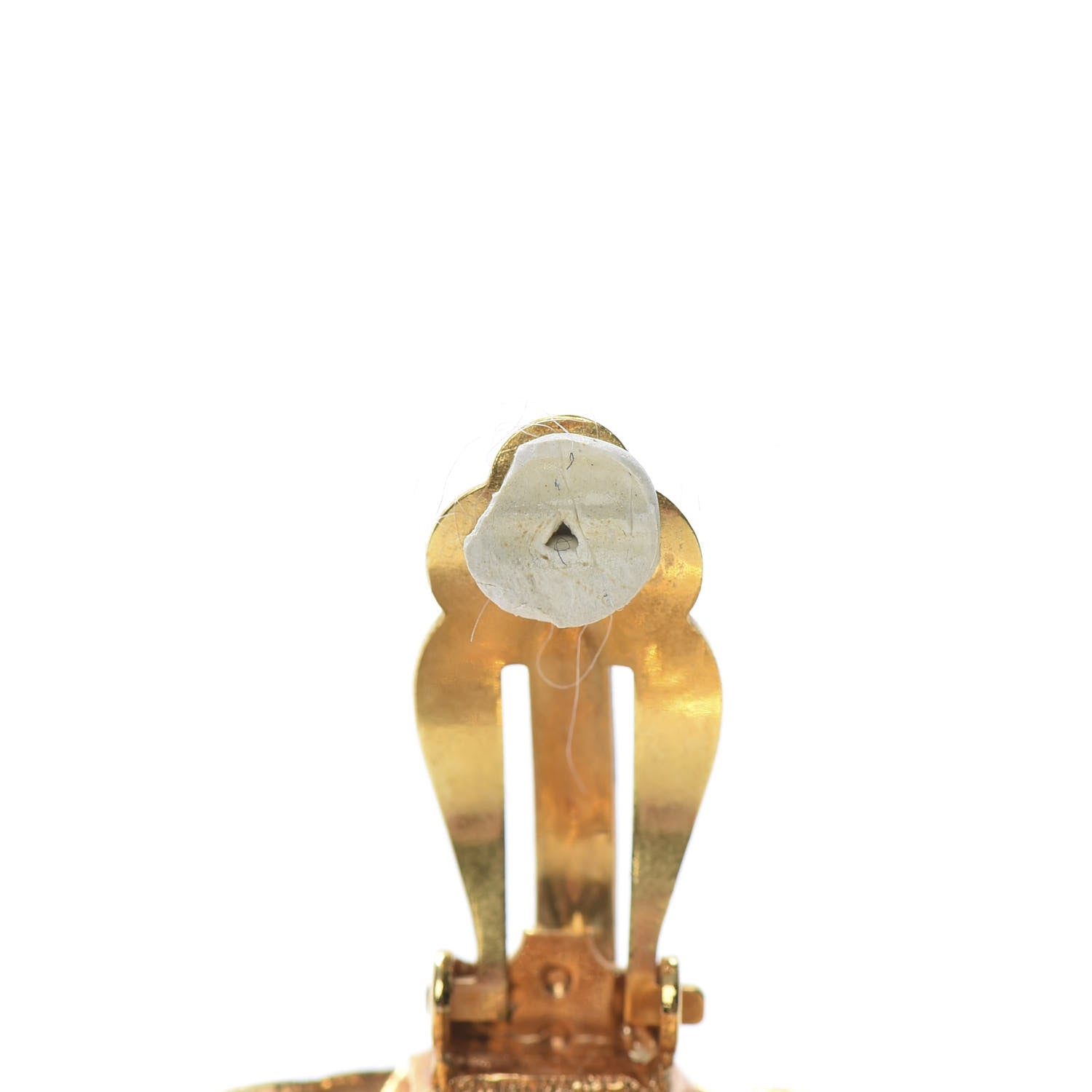 Chanel Medallion Clip On Earrings Gold 5 of 5