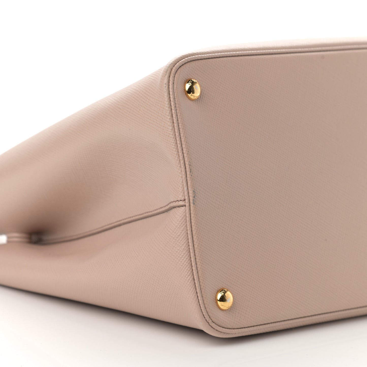Saffiano Cuir Large Double Bag Cammeo Rosa