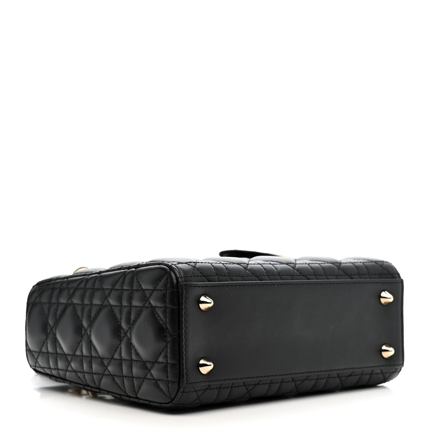 Christian Dior Lambskin Cannage Small My ABCDior Lady Dior Black 4 of 11