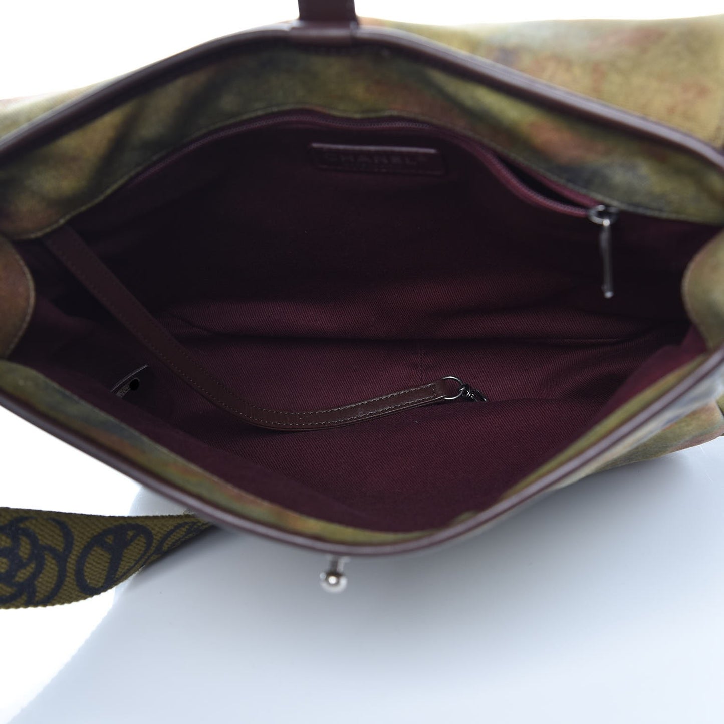 Washed Toile Graffiti On The Pavements Messenger Khaki Multicolor