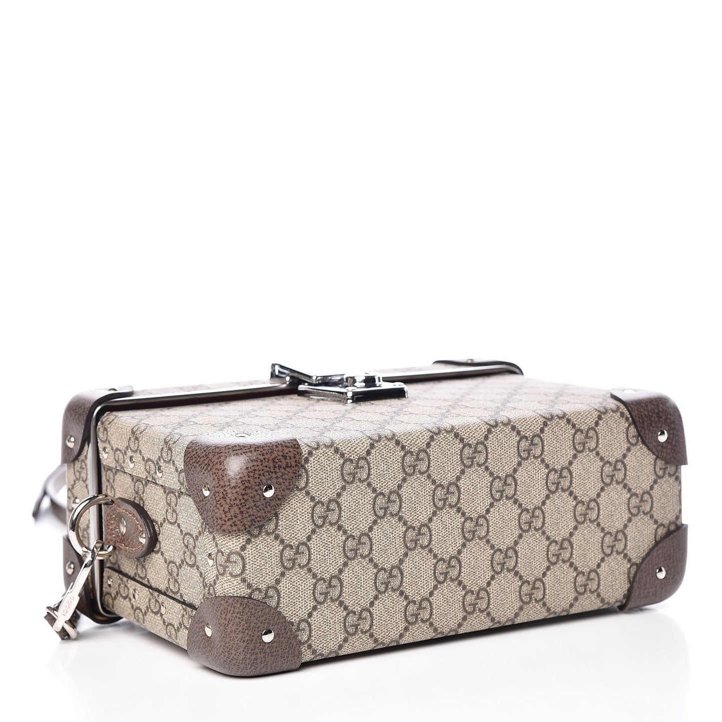 GG Supreme Monogram Globe-Trotter Beauty Case Brown