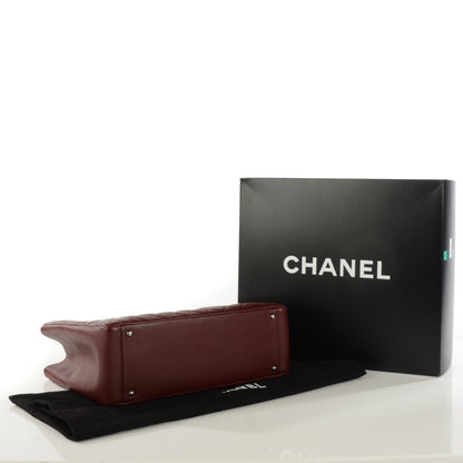 Chanel Caviar Quilted XL Grand Shopping Tote GST Dark Burgundy 4 of 7