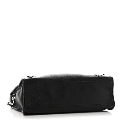 Balenciaga Chevre Silver Metallic Edge Hardware S City Black 3 of 10