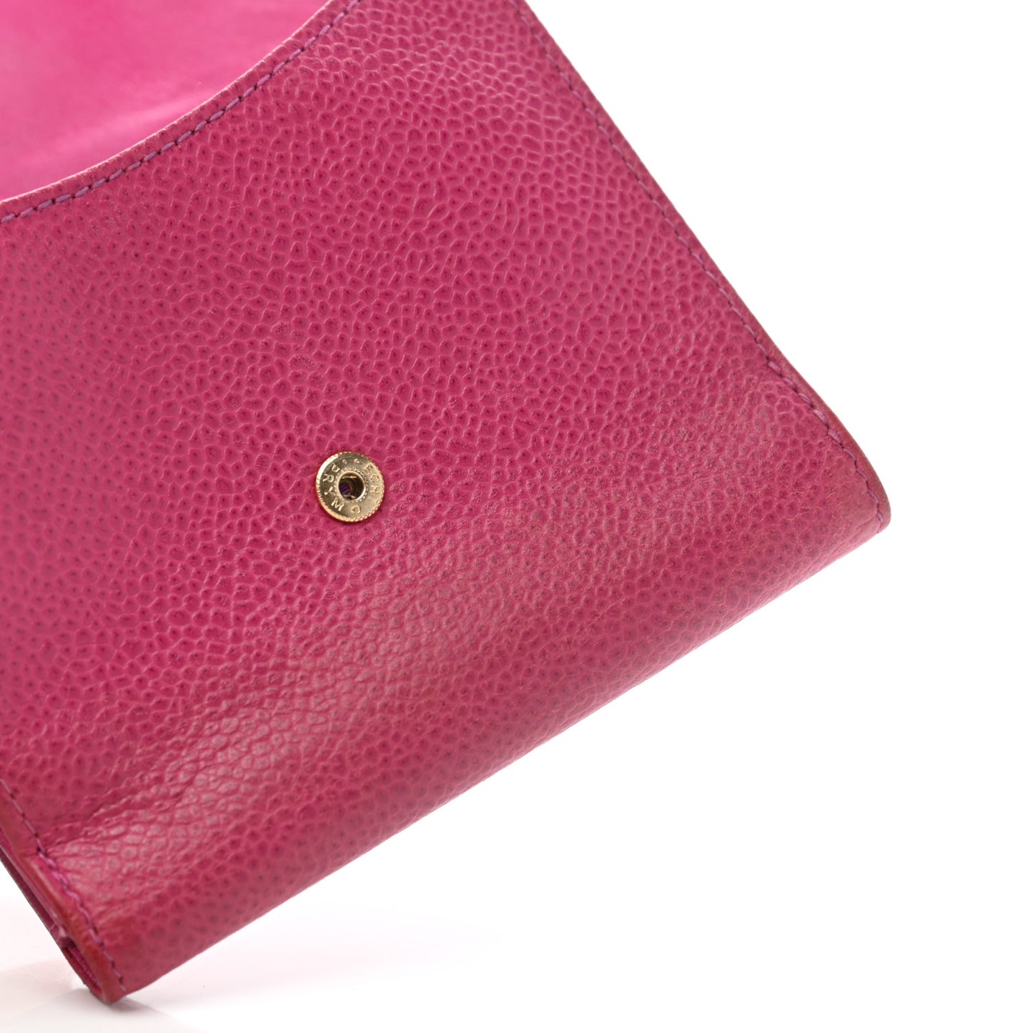 Caviar Timeless CC Compact French Wallet Pink