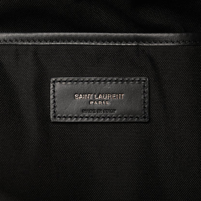 Saint Laurent Canvas Palm Tree City Backpack Black White 6 of 8