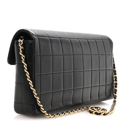 Chanel Lambskin East West Chocolate Bar Flap Black 3 of 11