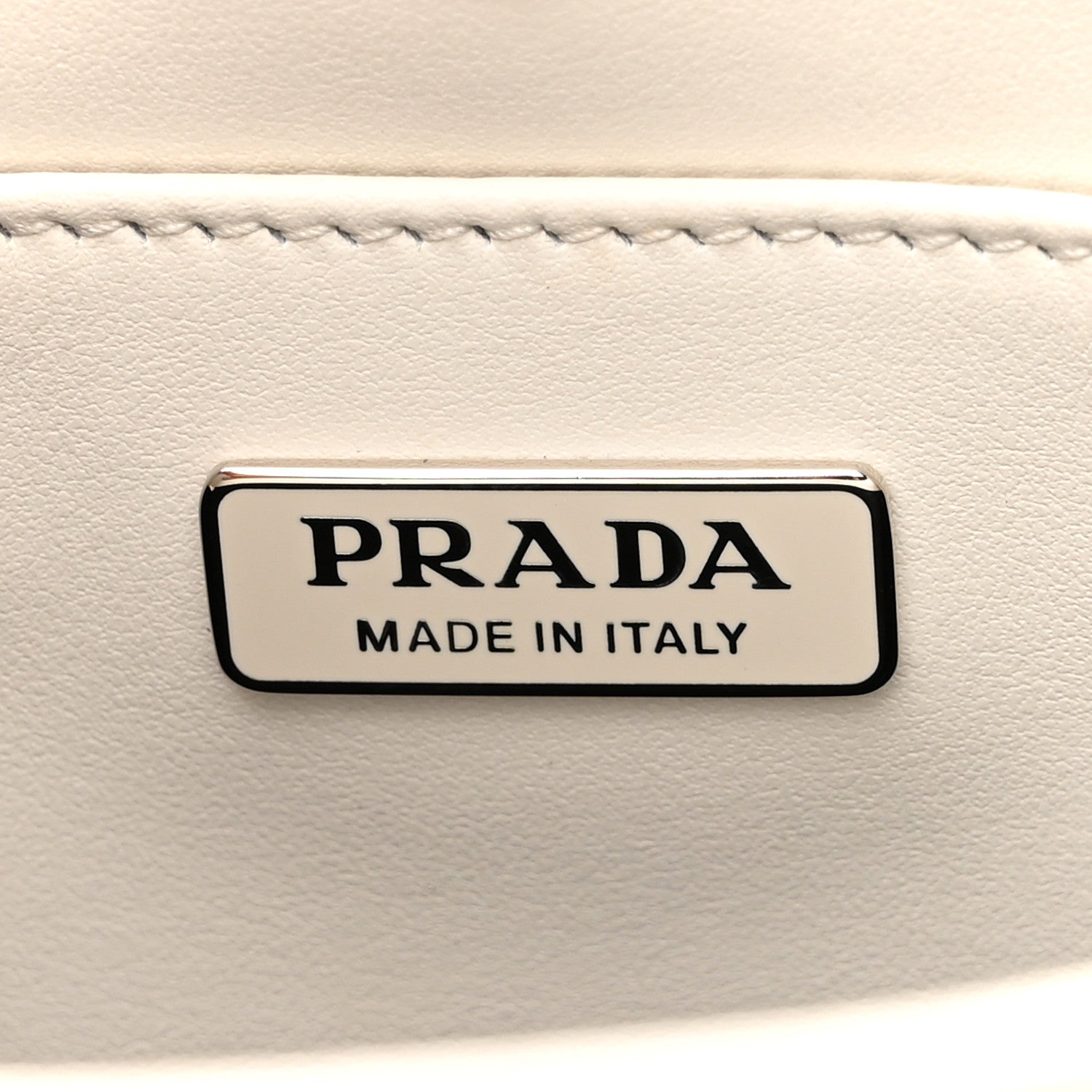 Prada Spazzolato Cleo Shoulder Bag White 6 of 11