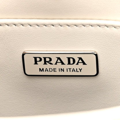 Prada Spazzolato Cleo Shoulder Bag White 6 of 11