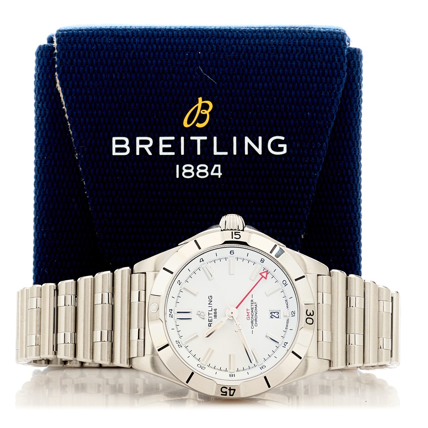 Breitling Stainless Steel 40mm Chronomat GMT Automatic Watch White A32398101A1A1 5 of 5