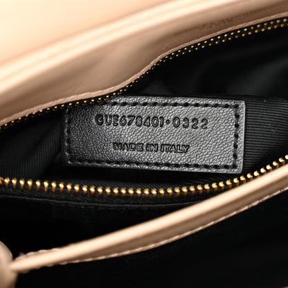 Saint Laurent Calfskin Y Quilted Monogram Toy Loulou Crossbody Bag Dark Beige 6 of 10