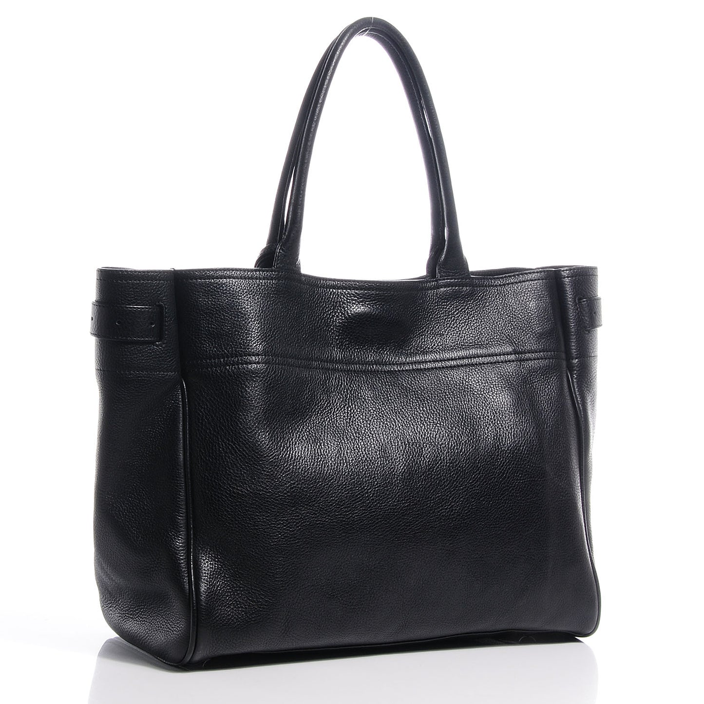 Natural Leather Bayswater Tote Black